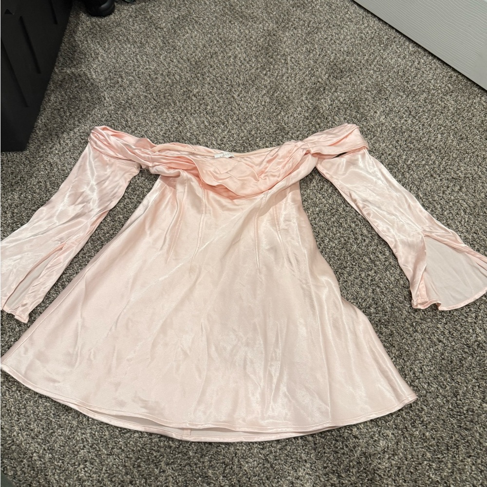 Meshki Pink Off-Shoulder Dress